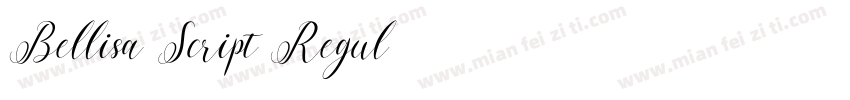 Bellisa Script Regul字体转换
